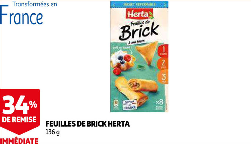 feuilles de brick herta