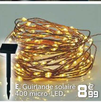 guirlande solaire 400 micro-led
