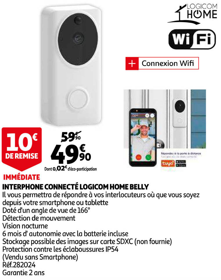 interphone connecté logicom home belly
