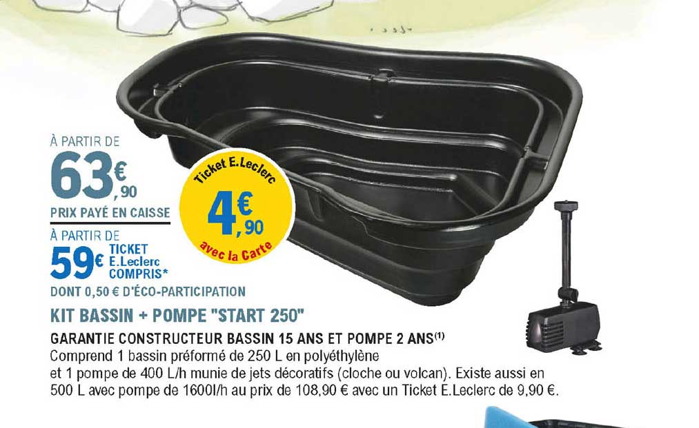 kit bassin + pompe "start 250"