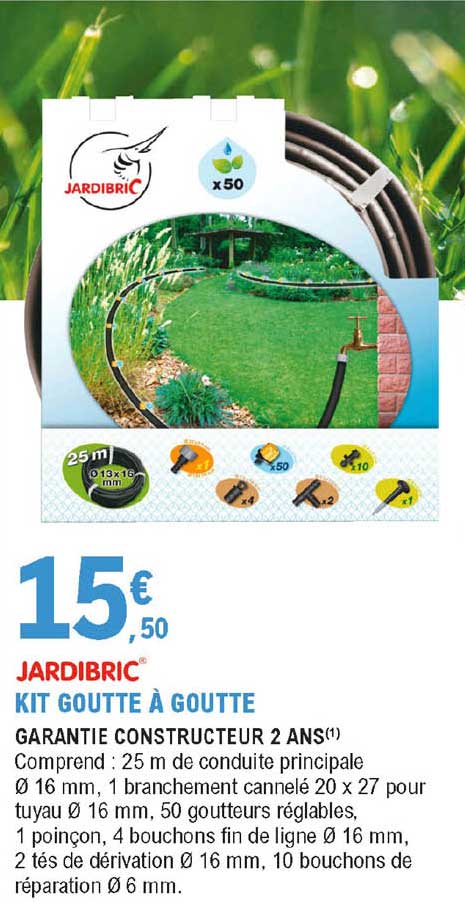 kit goutte à goutte jardibric