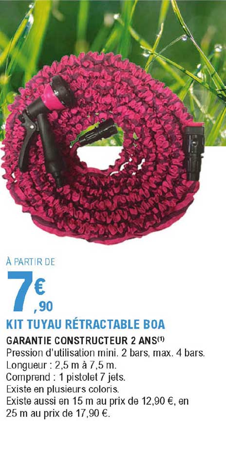 kit tuyau rétractable boa
