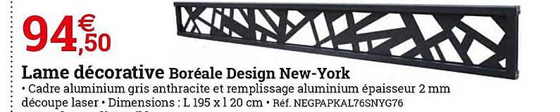 lame décorative boréale design new-york