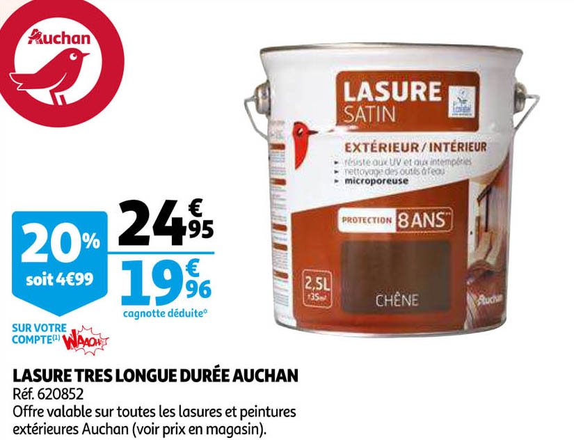 Lasure Très Longue Durée Auchan