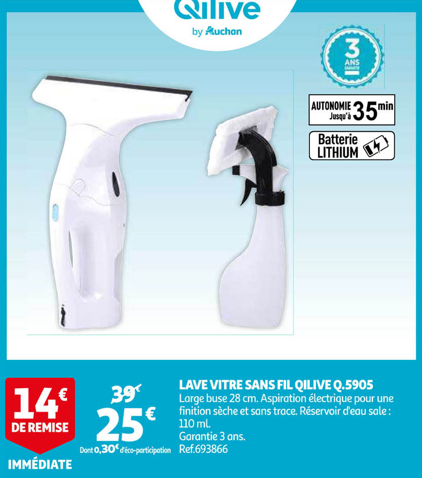 lave vitre sans fil qilive q.5905