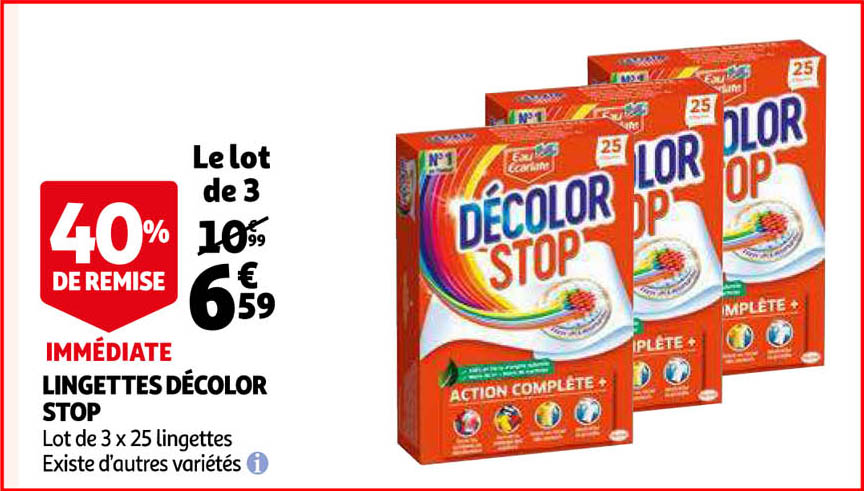 lingettes décolor stop