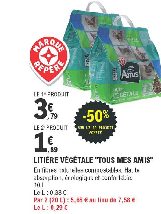 Litière Végétale "tous Mes Amis"