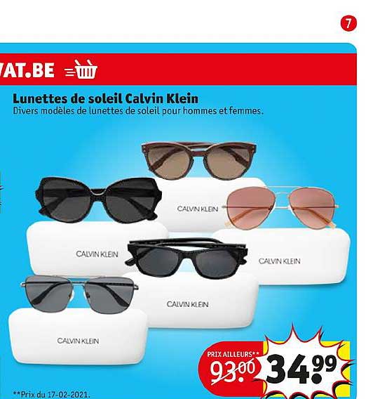 lunettes de soleil calvin klein