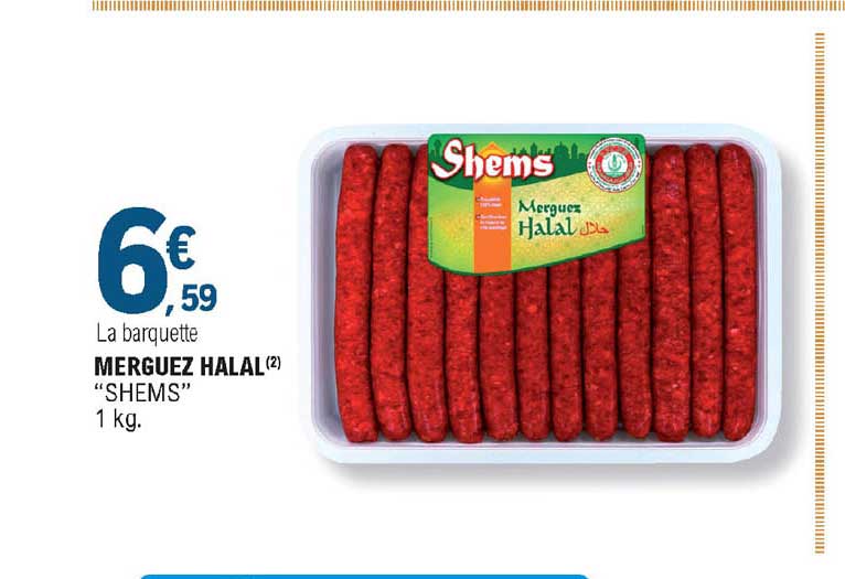 merguez halal "shems"