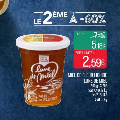 Miel De Fleur Liquide Lune De Miel