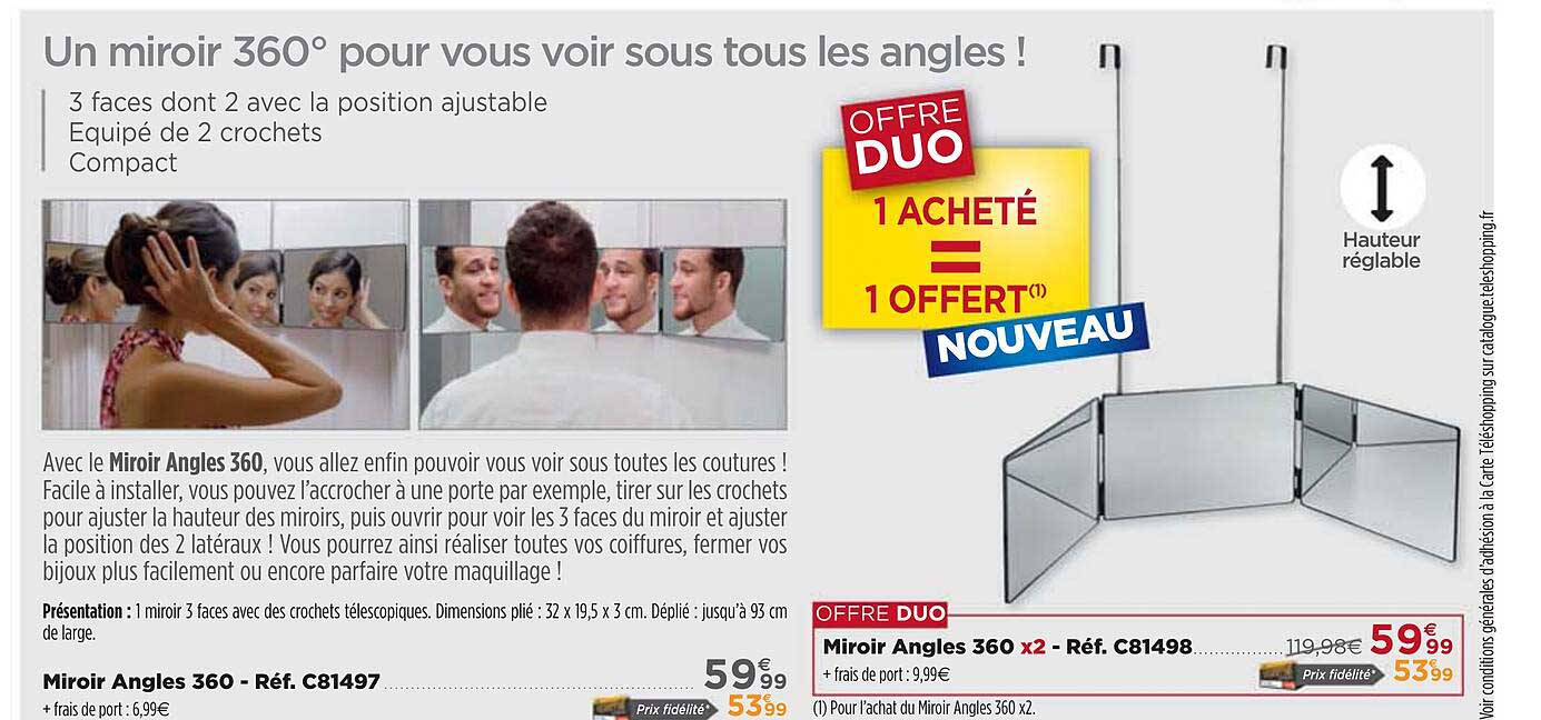 miroir angles 360