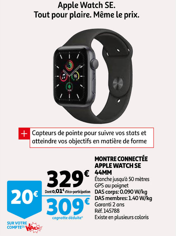 montre connectée apple watch se 44mm