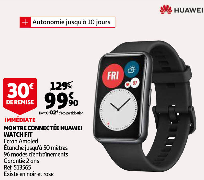 montre connectée huawei watch fit