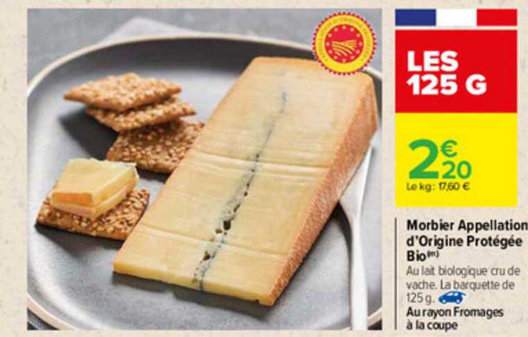 morbier appellation d'origine protégée bio