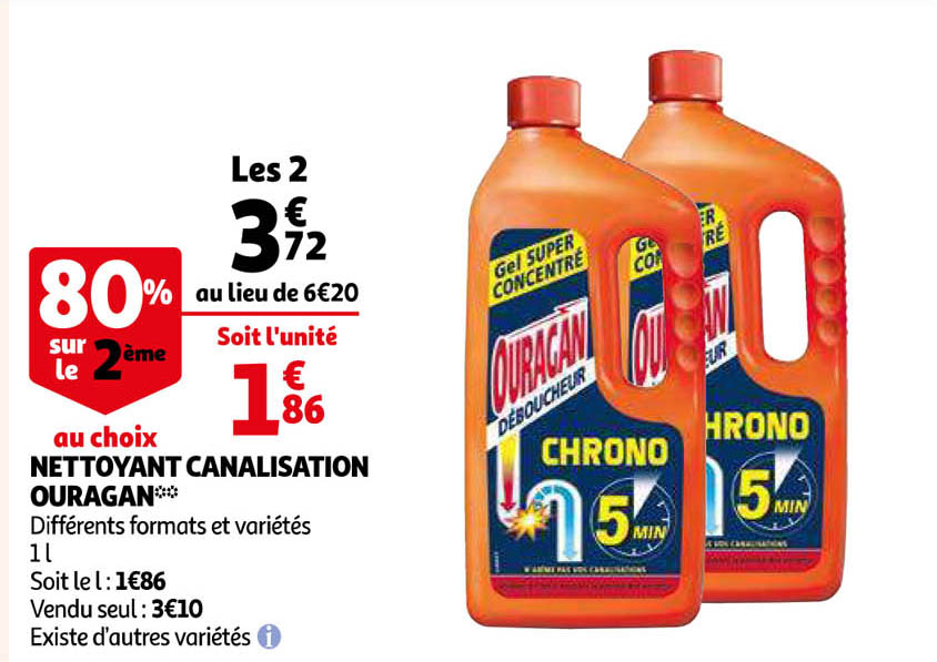 Nettoyant Canalisation Ouragan