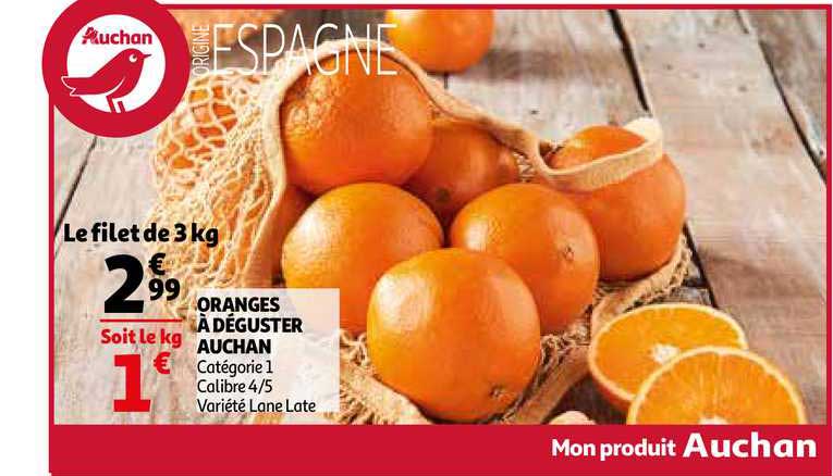 orange à déguster auchan