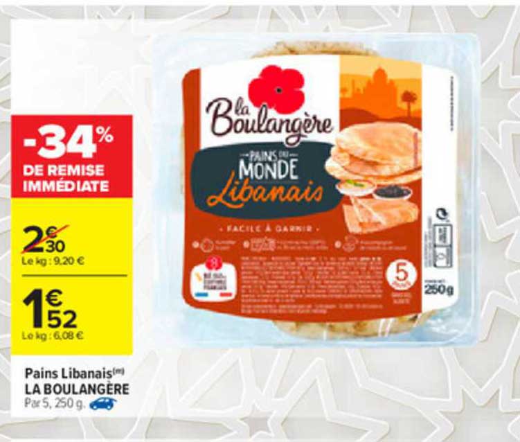 Pains Libanais La Boulangère -34% De Remise Immédiate