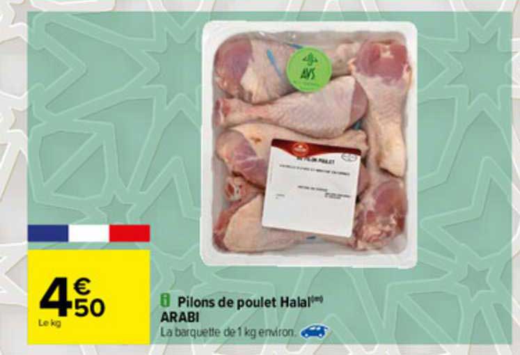 pilons de poulet halal arabi