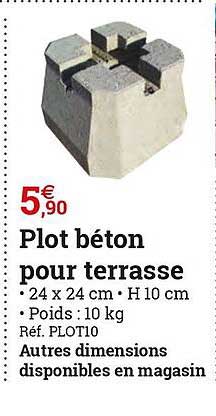 Plot Béton Pour Terrasse