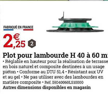 plot pour lambourde h. 40 à 60 m