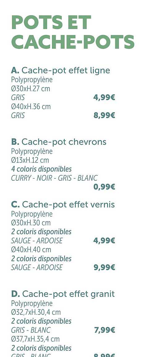 pots et cache-pots