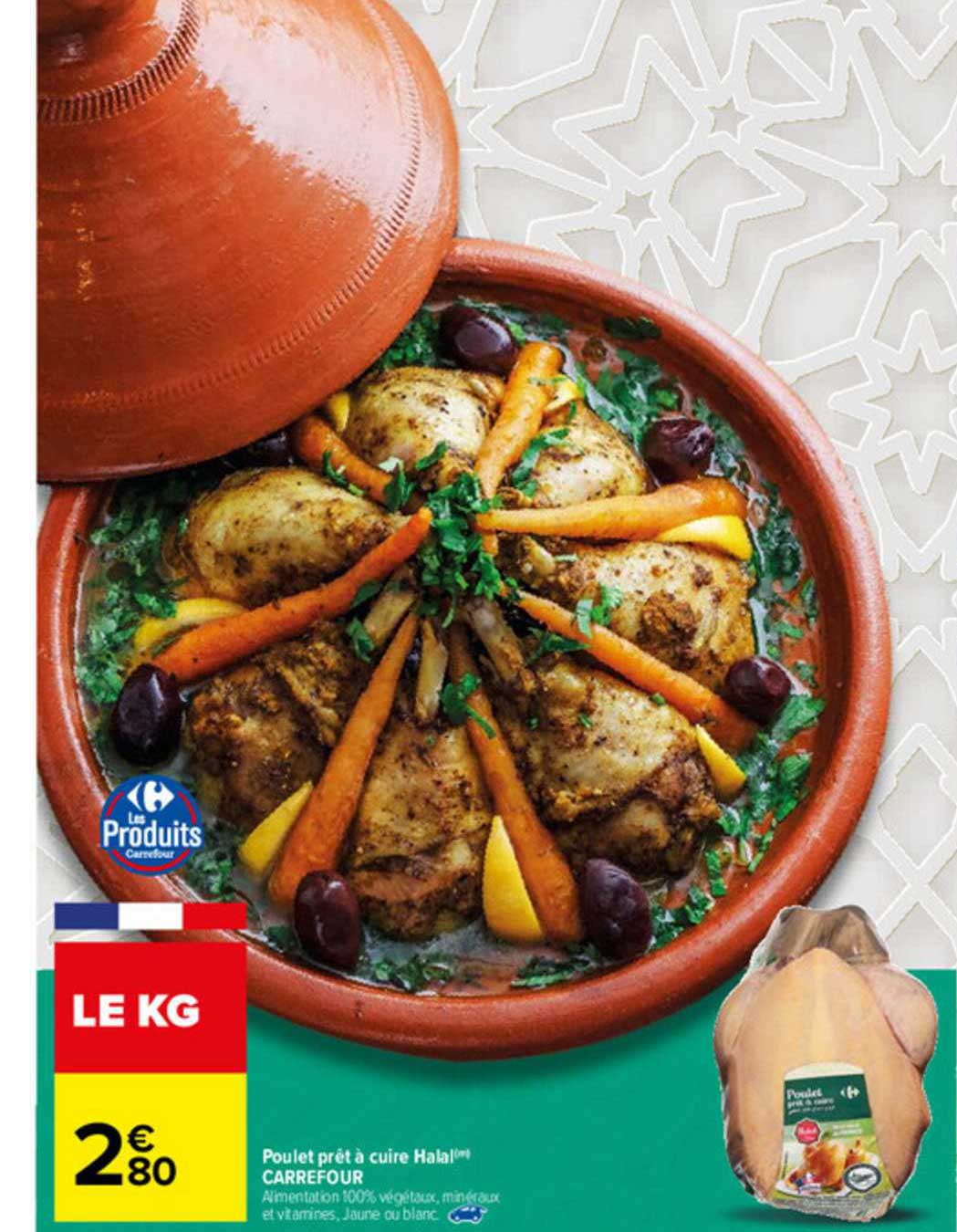 Poulet Prêt à Cuire Halal Carrefour