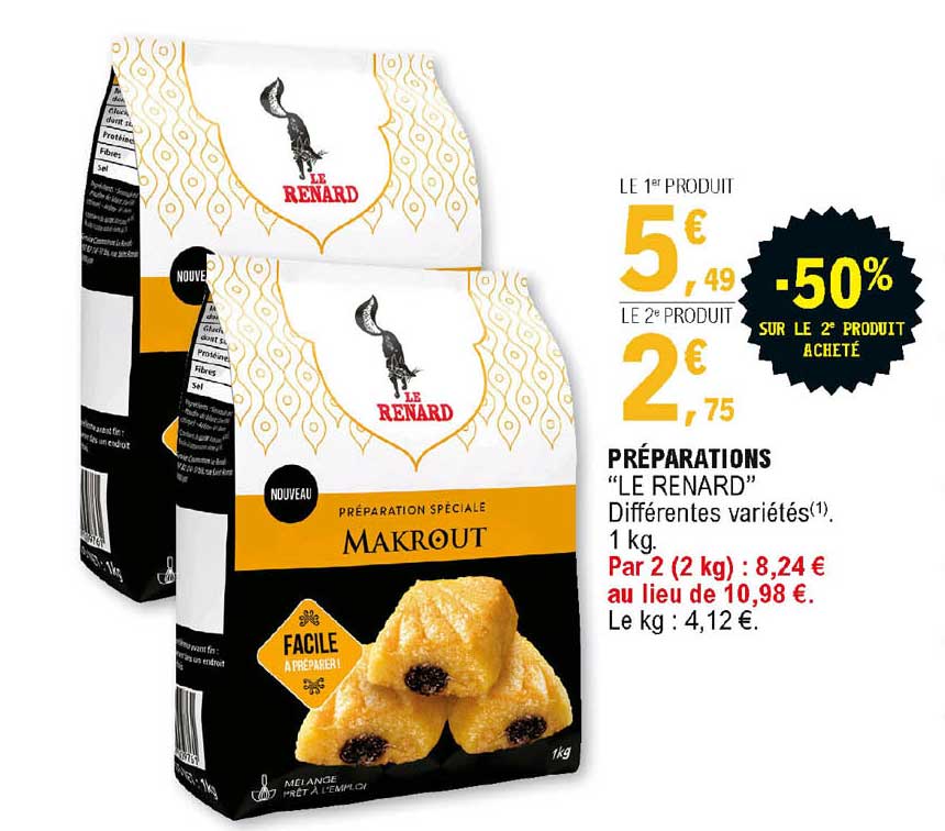 préparations "le renard"