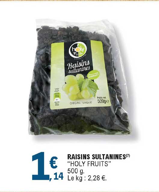 raisins sultanines "holy fruits"