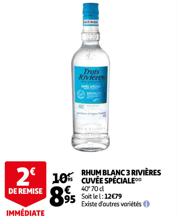 rhum blanc 3 rivières cuvée spéciale