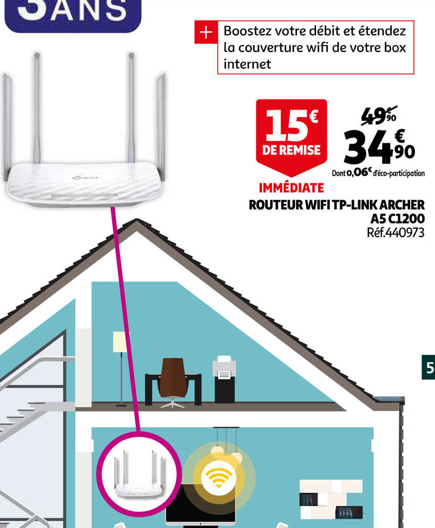 routeur wifi tp-link archer a5c1200