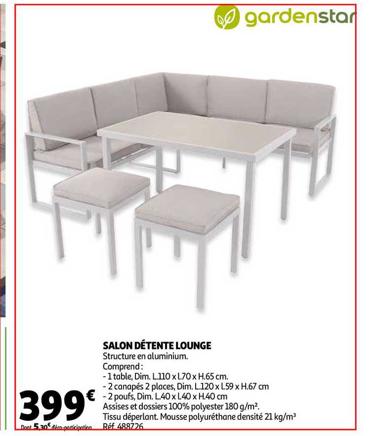 salon détente lounge gardenstar