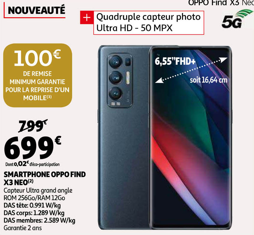 smartphone oppo find x3 neo