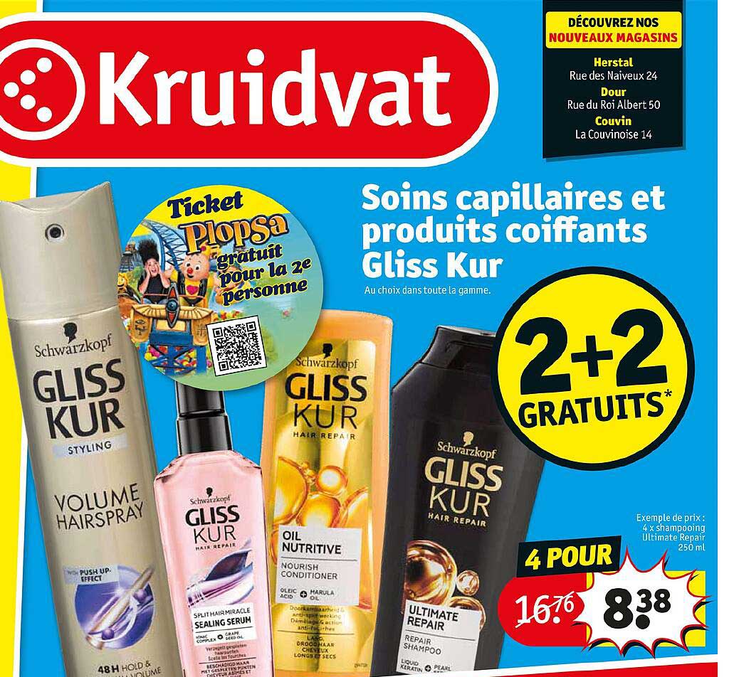 soins capillaires et produits coiffants gliss kur
