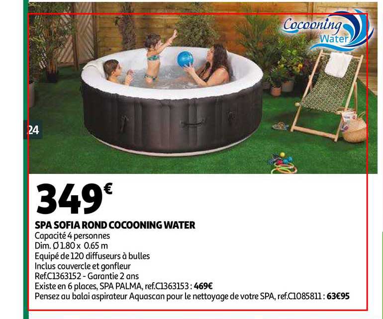 spa sofia rond cocooning water