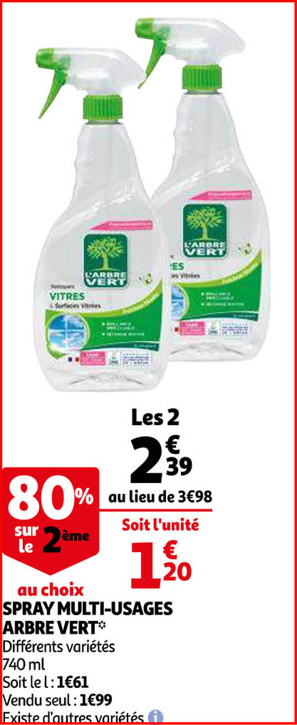spray multi-usages arbre vert