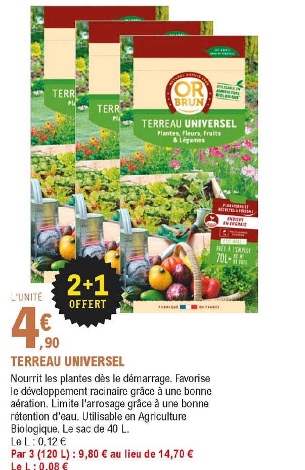 Terreau Universel Or Brun