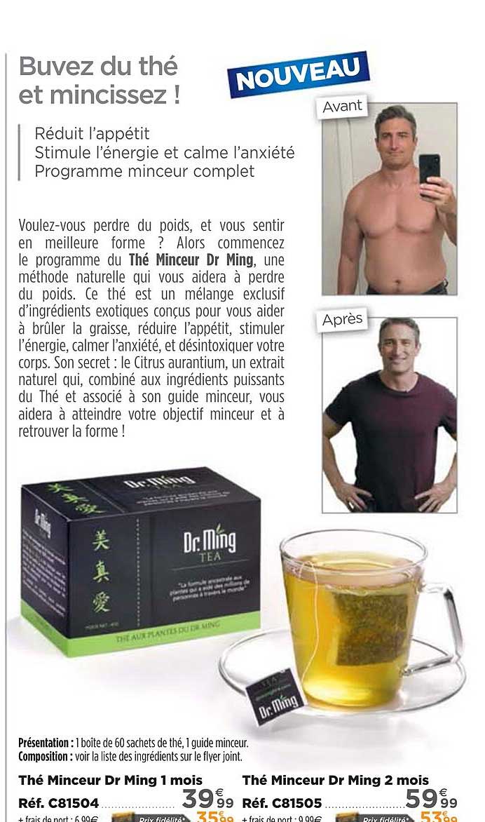 thé minceur dr ming