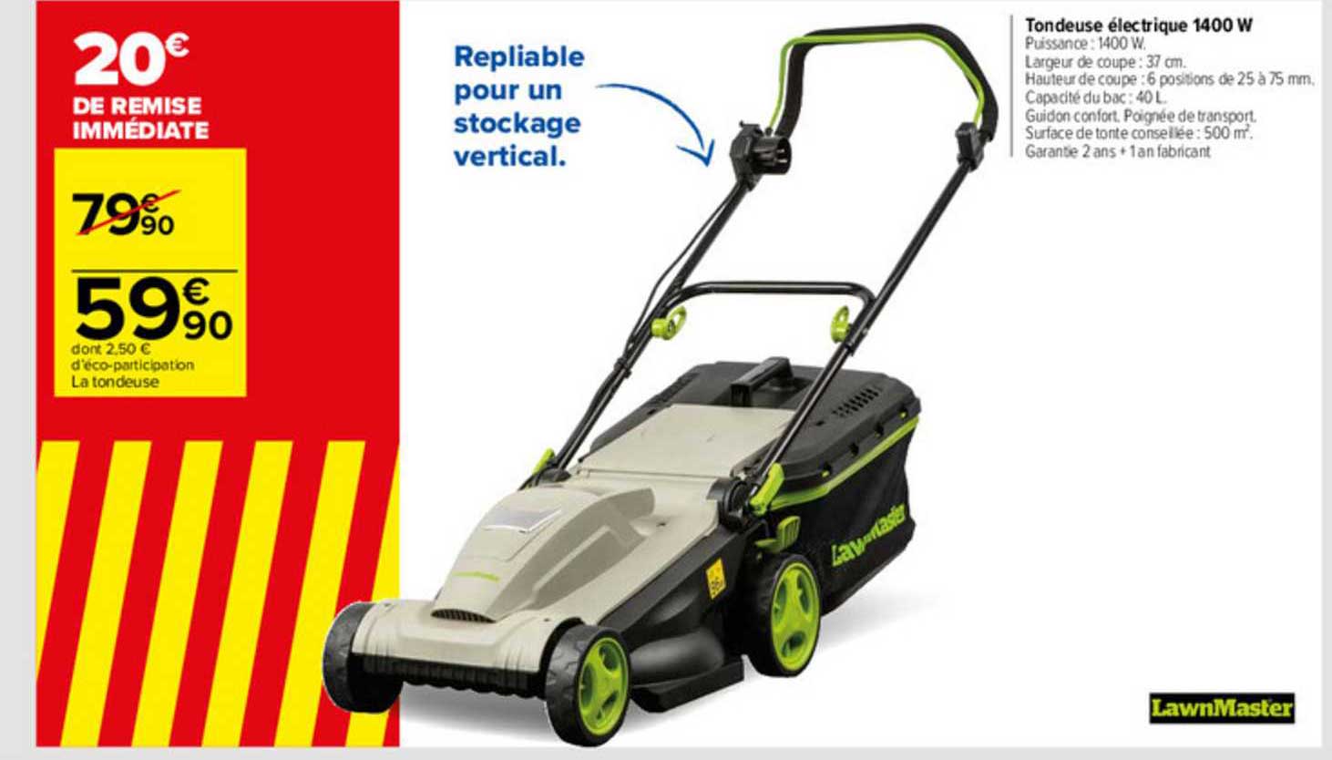 tondeuse électrique 1400w