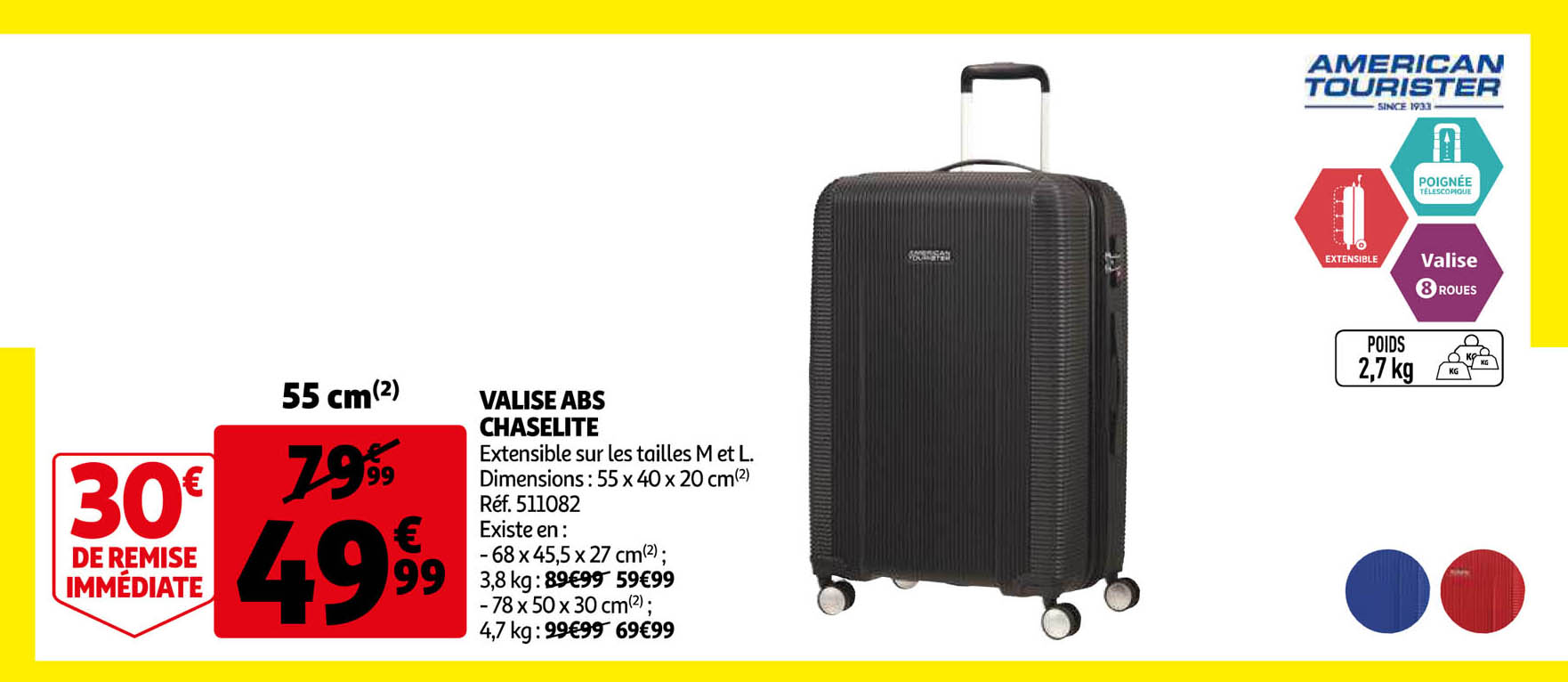 valise abs chaselite