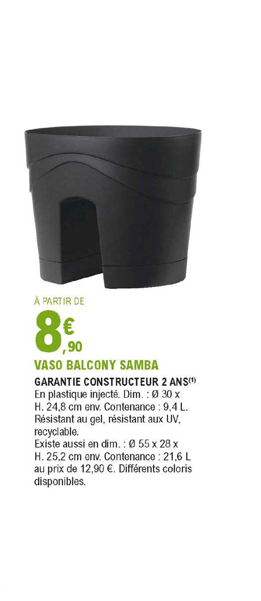 Vaso Balcony Samba