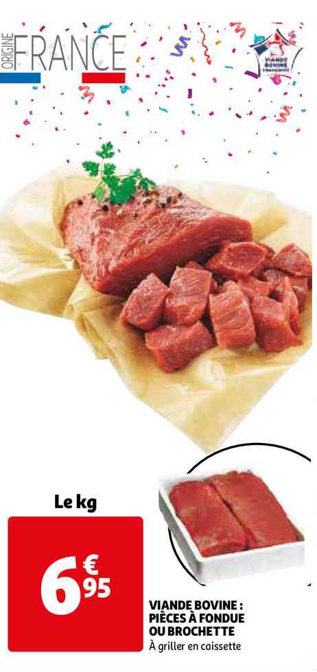 Viande Bovine : Pièces à Fondue Ou Brochette