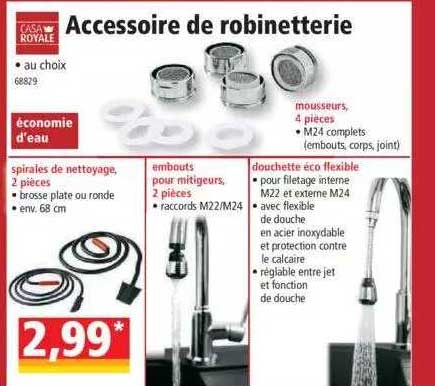accessoire de robinetterie casa royale