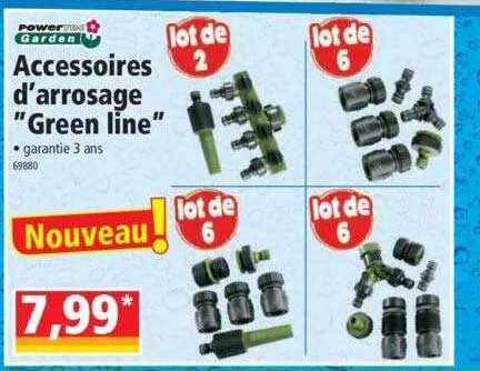 accessoires d'arrosage "green line" powertec garden