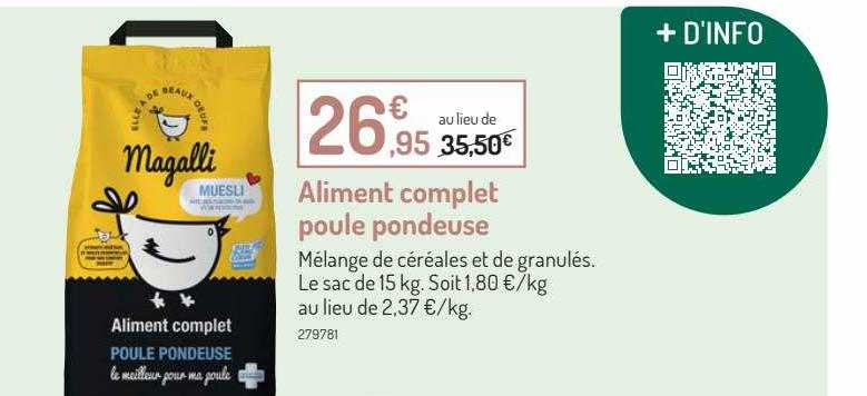 aliment complet poule pondeuse
