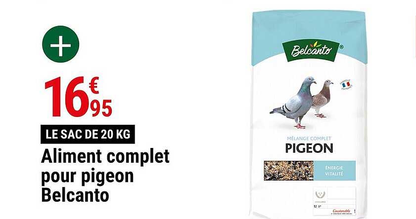 aliment complet pour pigeon belcanto