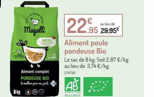 aliment poule pondeuse bio
