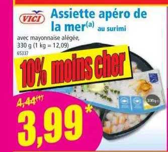 Assiette Apéro De La Mer Au Surimi Vici