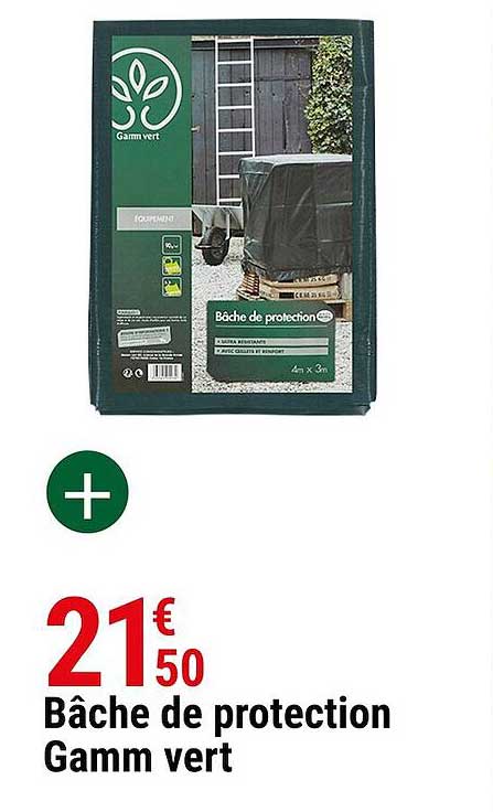 bâche de protection gamm vert