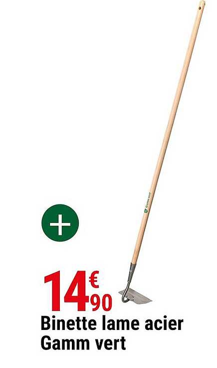 binette lame acier gamm vert