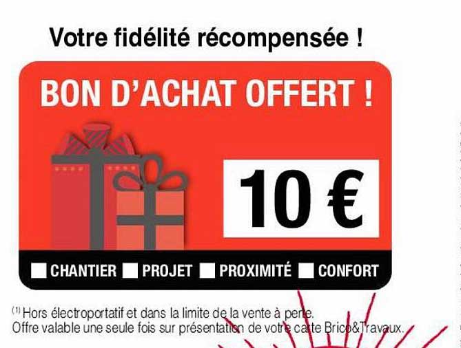 bon d'achat offert !